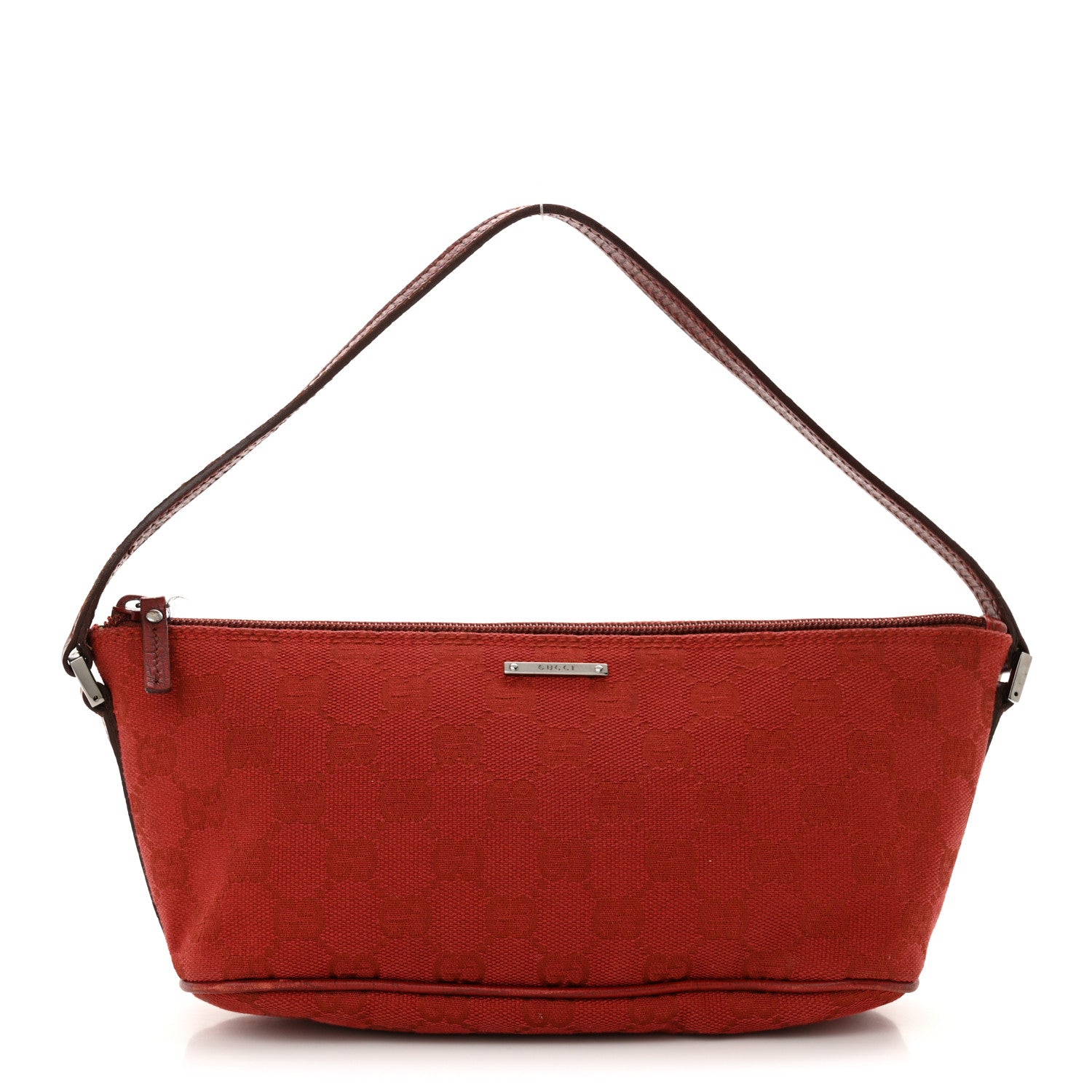 Gucci Monogram Boat Pochette Red 1 of 13