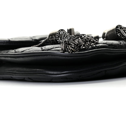 Chanel Calfskin Quilted Coco Sporran Small Tassel Flap Black 4 of 10