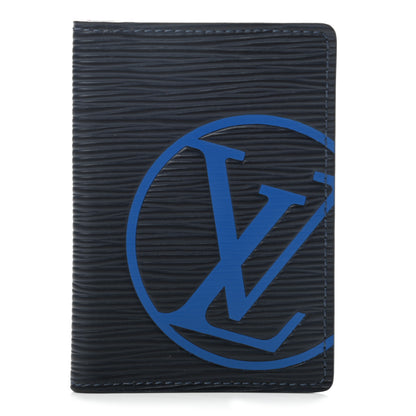 Louis Vuitton Epi Initials Pocket Organizer Blue Marine 1 of 7