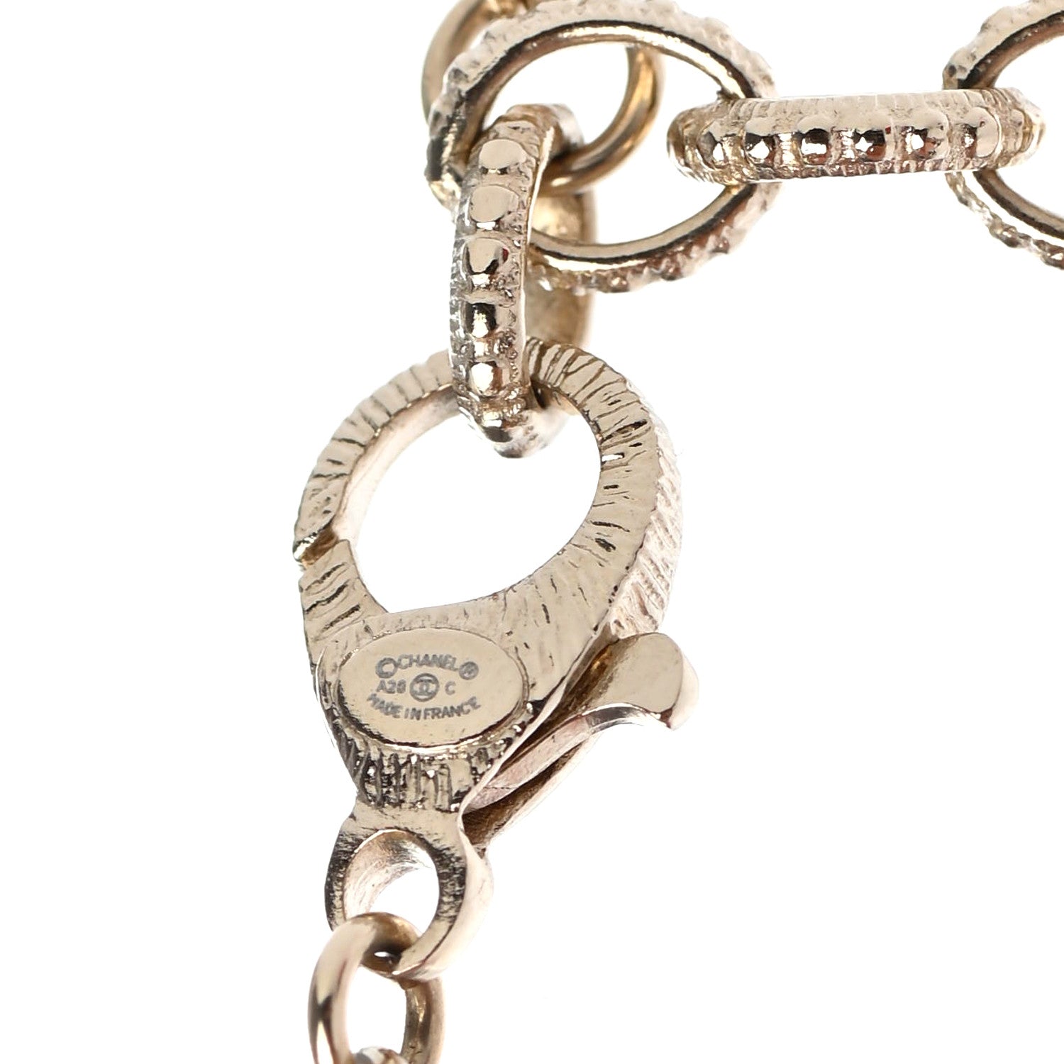 Chanel Crystal Pearl CC Camellia Long Necklace Gold 4 of 4