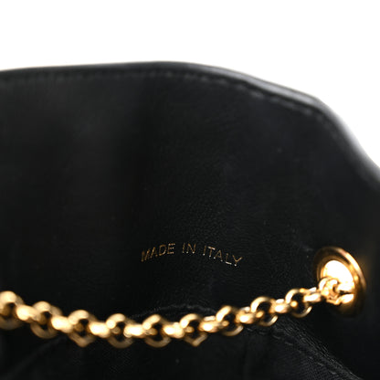 Fendi Vitello Grace King Karligraphy Chain Bucket Bag Black Bisquit 6 of 13