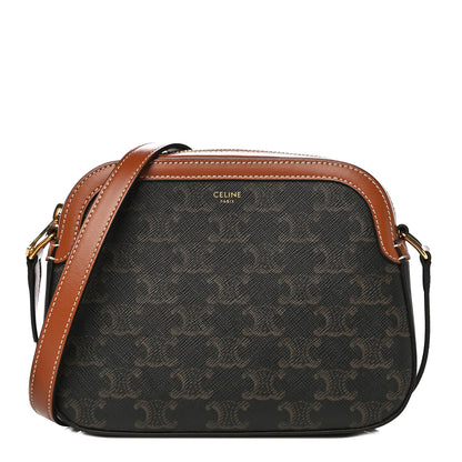 Celine Triomphe Canvas Small Camera Bag Tan 1 of 12