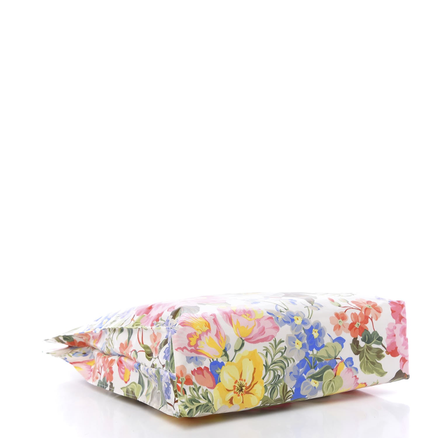 Gucci Patent Canvas Frame Logo Floral Print Vertical Tote Multicolor 4 of 11