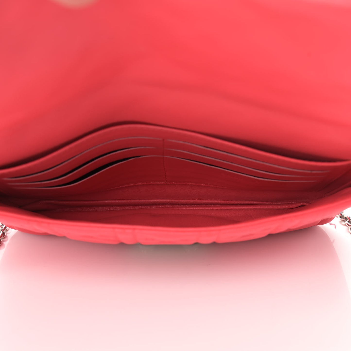 Lambskin Cannage Miss Dior Promenade Pouch Corail