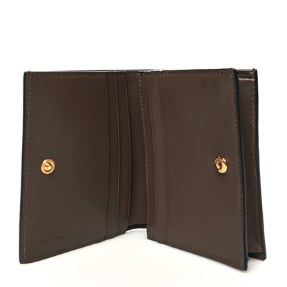 Fendi Calfskin FF 1974 Embossed Small Wallet Maya Black 5 of 9