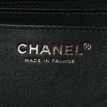 Chanel Lambskin Quilted Mini Rectangular Flap Black White 6 of 10