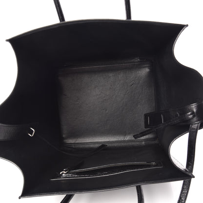 Celine Crinkled Patent Calfskin Medium Phantom Luggage Black 7 of 10