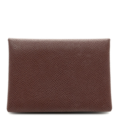 Hermes Epsom Calvi Duo Card Case Terre 1 of 8
