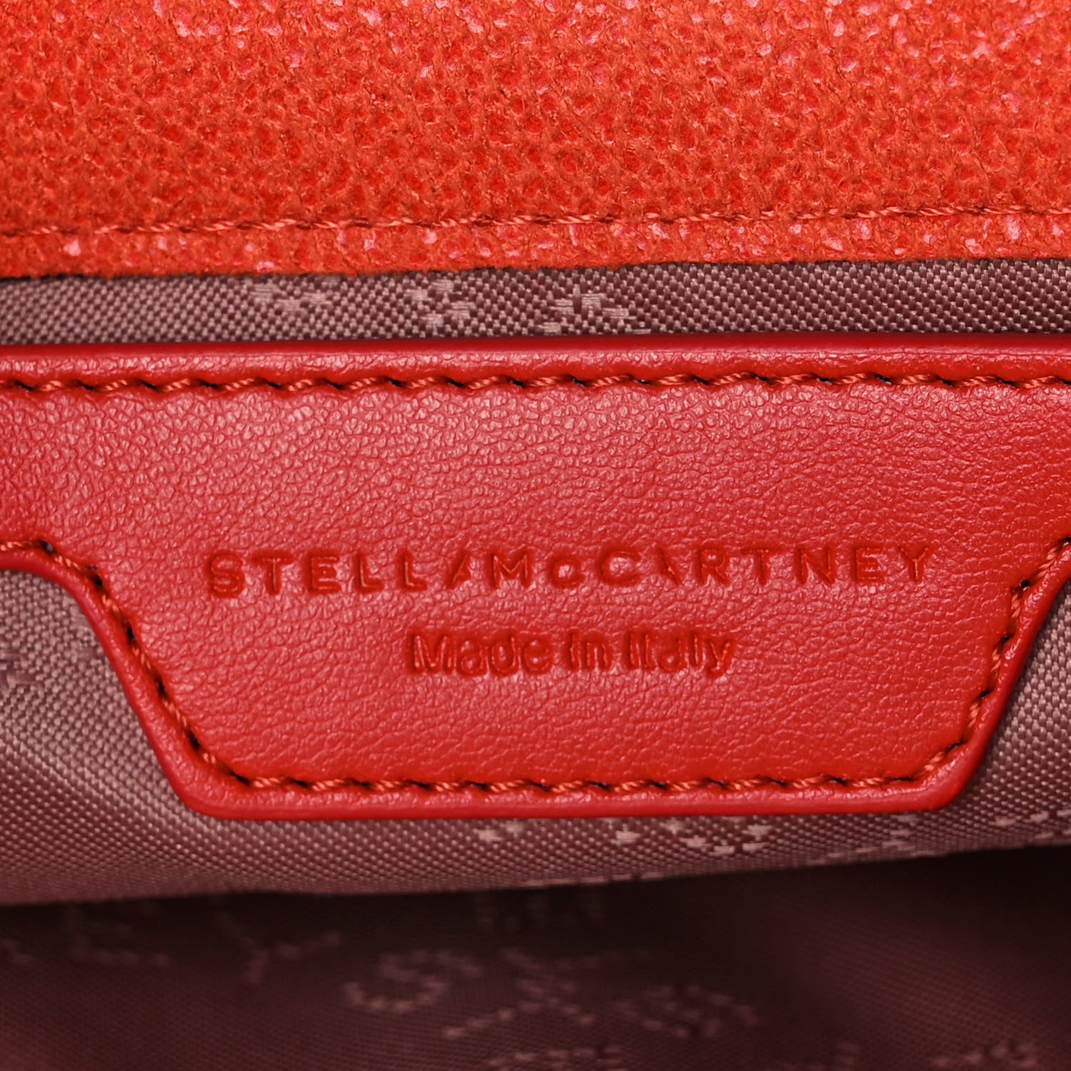 Stella McCartney Shaggy Deer Mini Falabella Crossbody Bag Flame 6 of 10