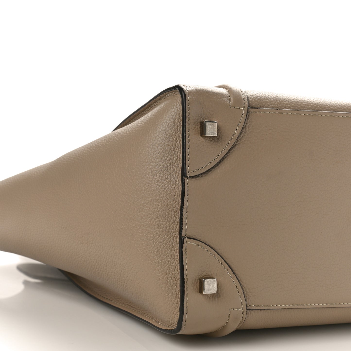 Drummed Calfskin Mini Luggage Dune