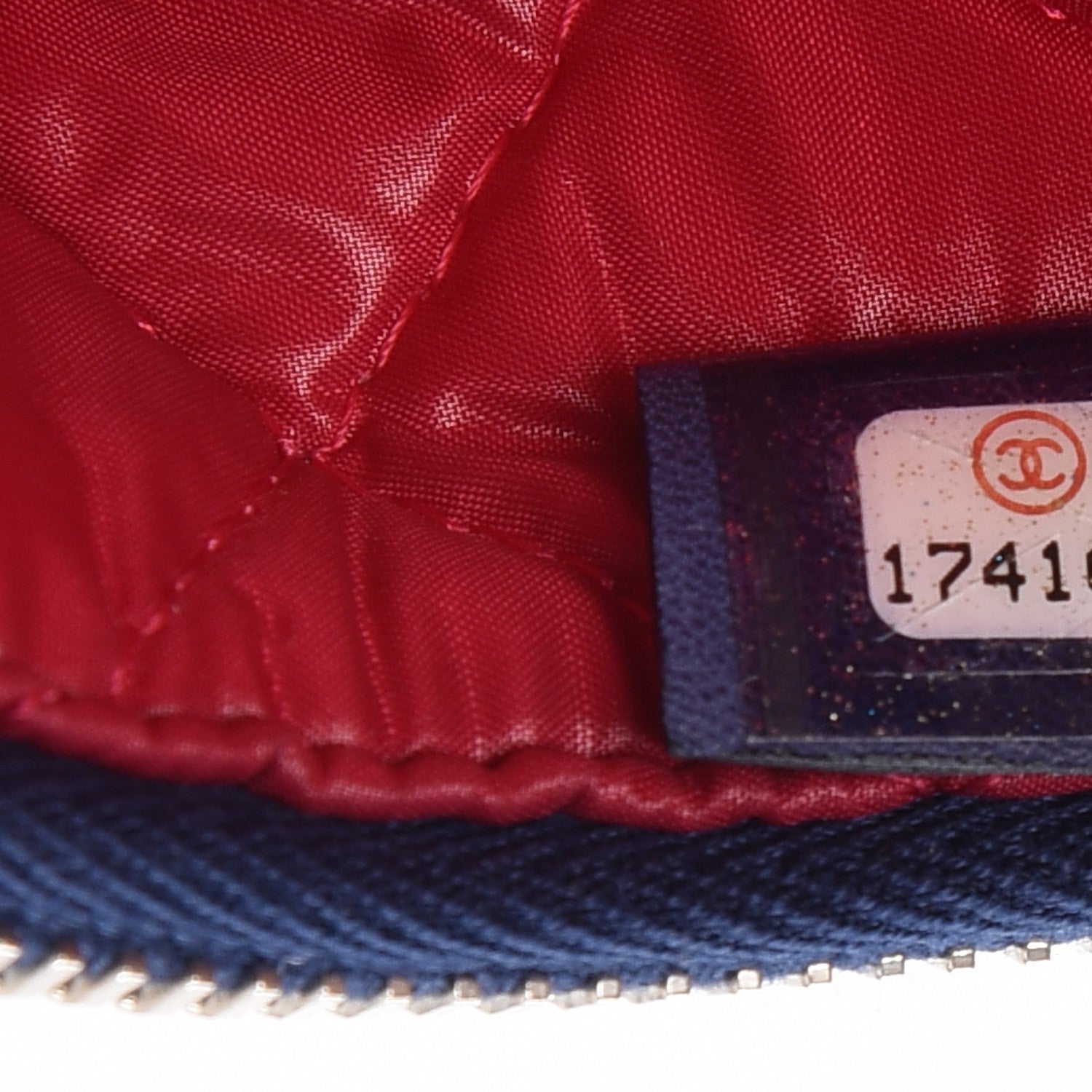 Chanel Nylon Quilted Laptop Case Blue 8 of 8