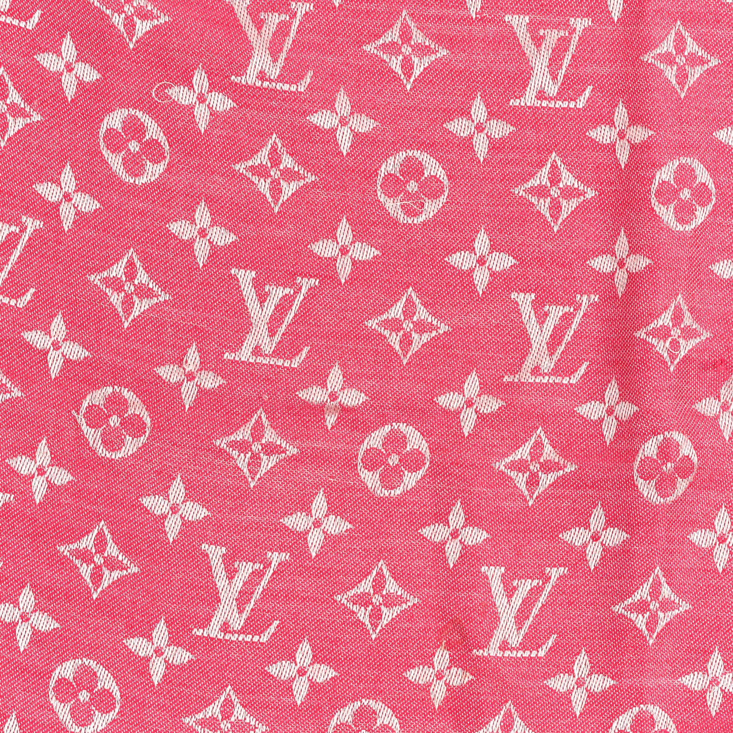 Wool Silk Monogram Denim Shawl Pivoine