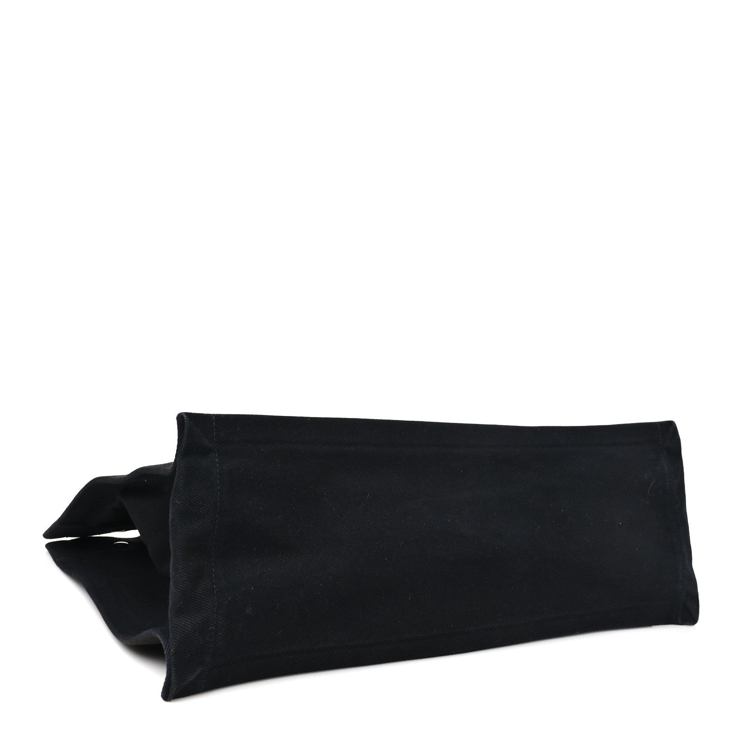 Saint Laurent Linen Calfskin Rive Gauche Tote Black 4 of 10