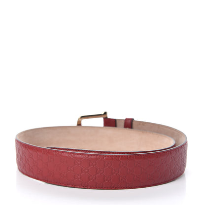 Gucci Soft Microguccissima Margaux Calfskin Belt 90 36 Rosso 3 of 6
