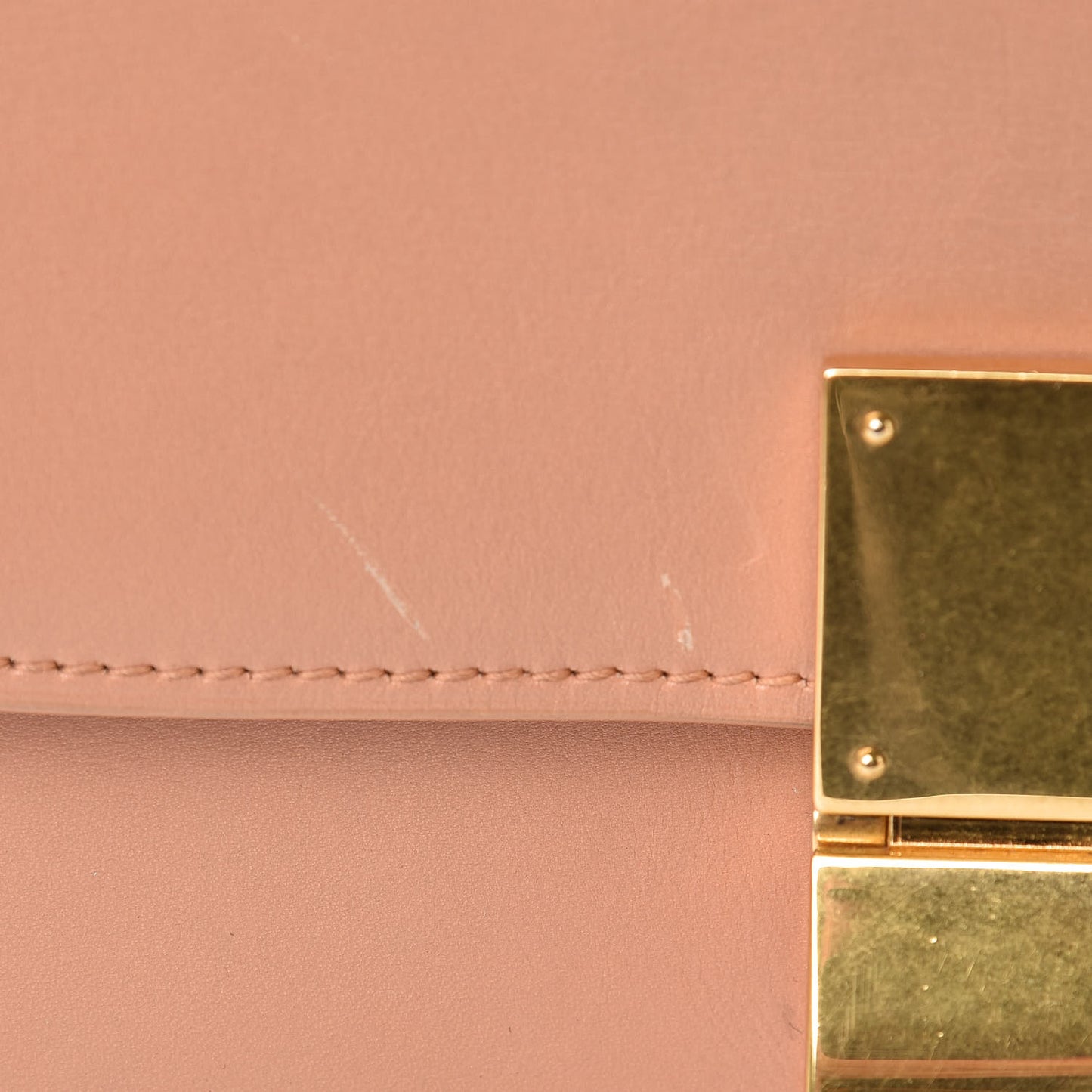 Box Calfskin Medium Classic Box Flap Bag Nude