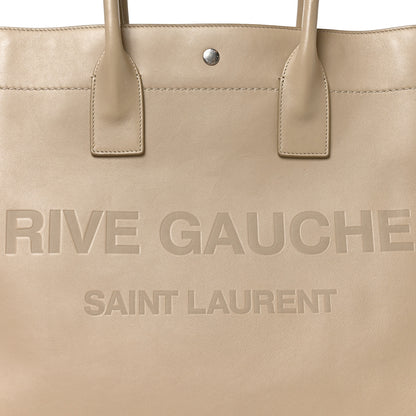 Saint Laurent Vitello Large Rive Gauche Tote Sea Salt 8 of 11