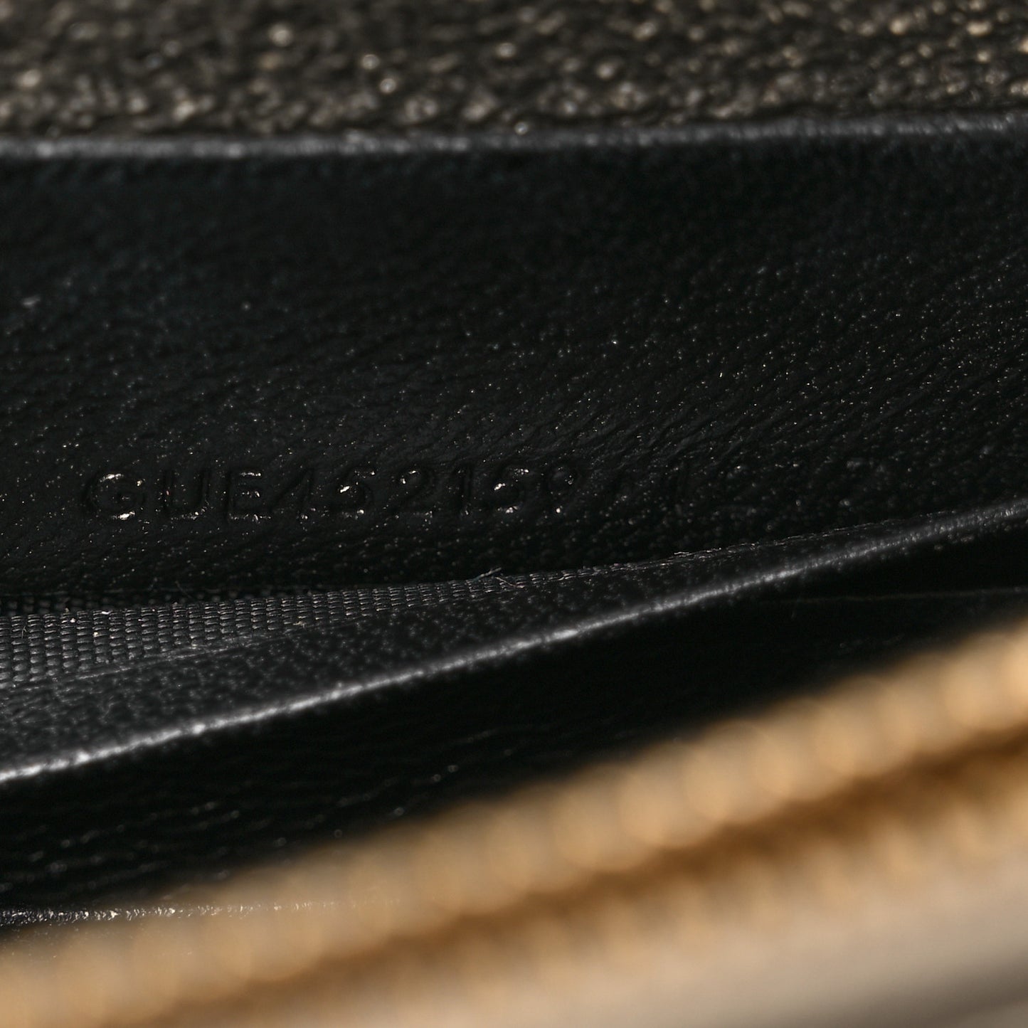 Metallic Calfskin Classic Monogram Kate Tassel Chain Wallet Platine