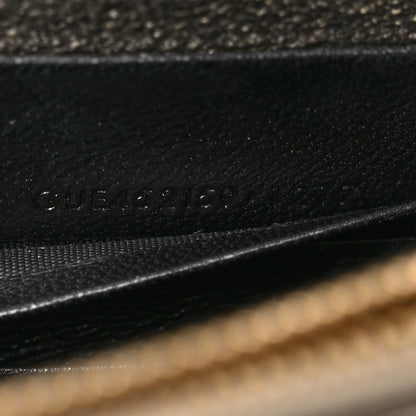 Saint Laurent Metallic Calfskin Classic Monogram Kate Tassel Chain Wallet Platine 8 of 14