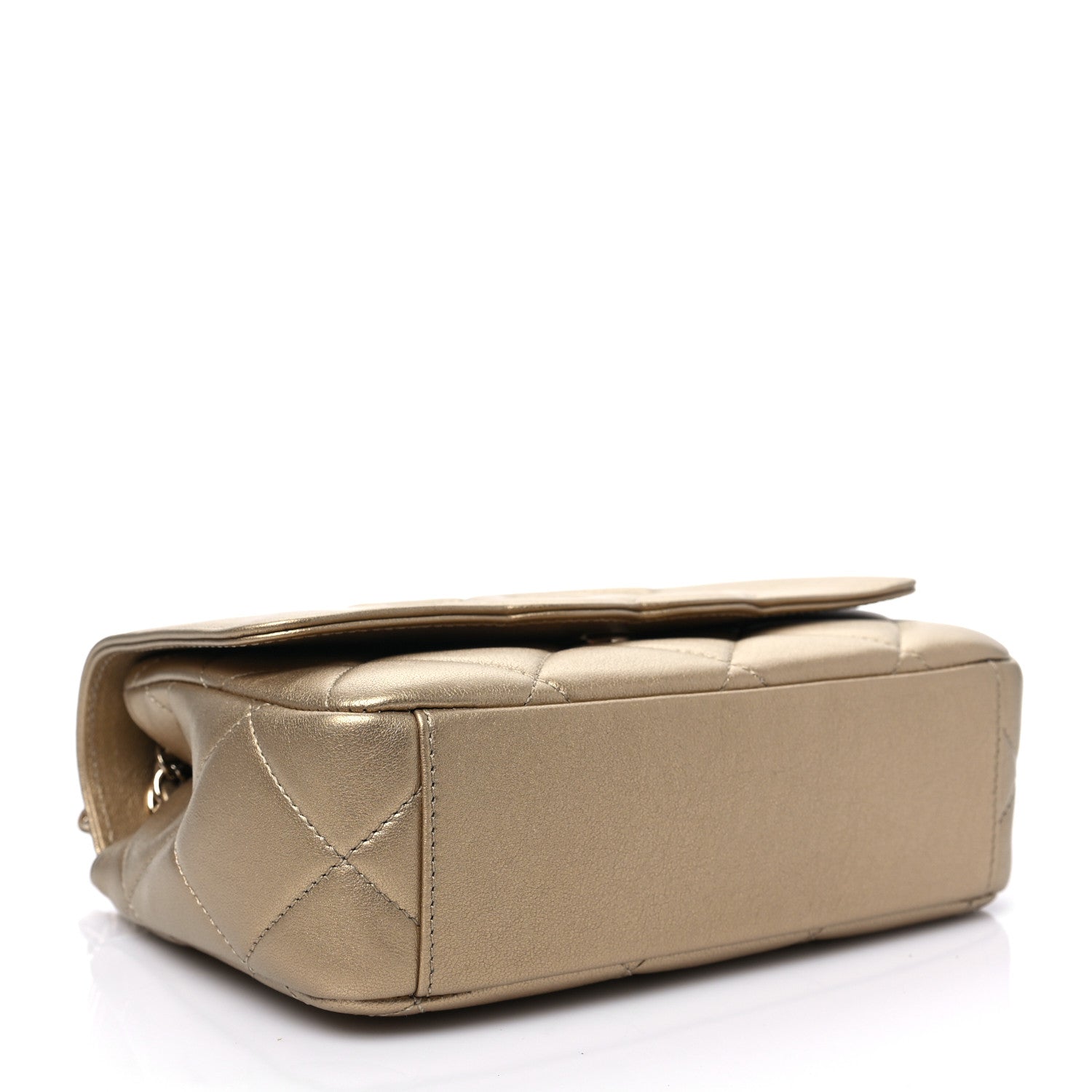 Chanel Metallic Lambskin Quilted Timeless CC Flap Gold 3 of 7