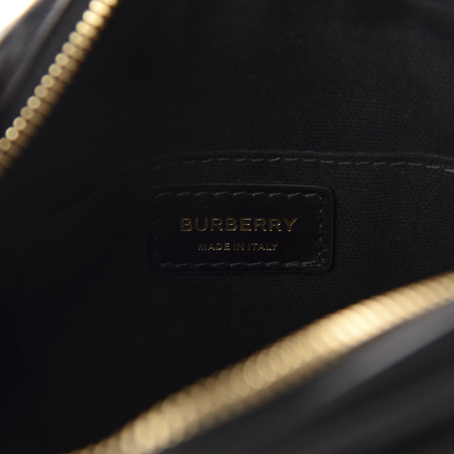 Burberry Calfskin Embossed Monogram Camera Chain Bag Black 8 of 9