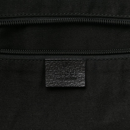 Gucci GG Monogram Web Large Collapsible Carry On Duffle Bag Black 5 of 9