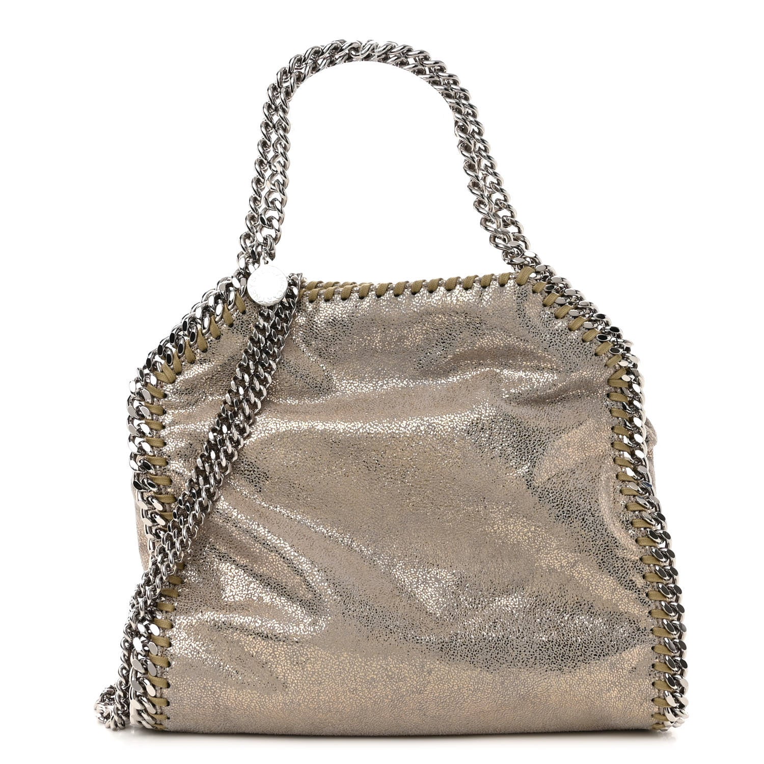 Stella McCartney Shaggy Deer Mini Falabella Tote Gold 1 of 9