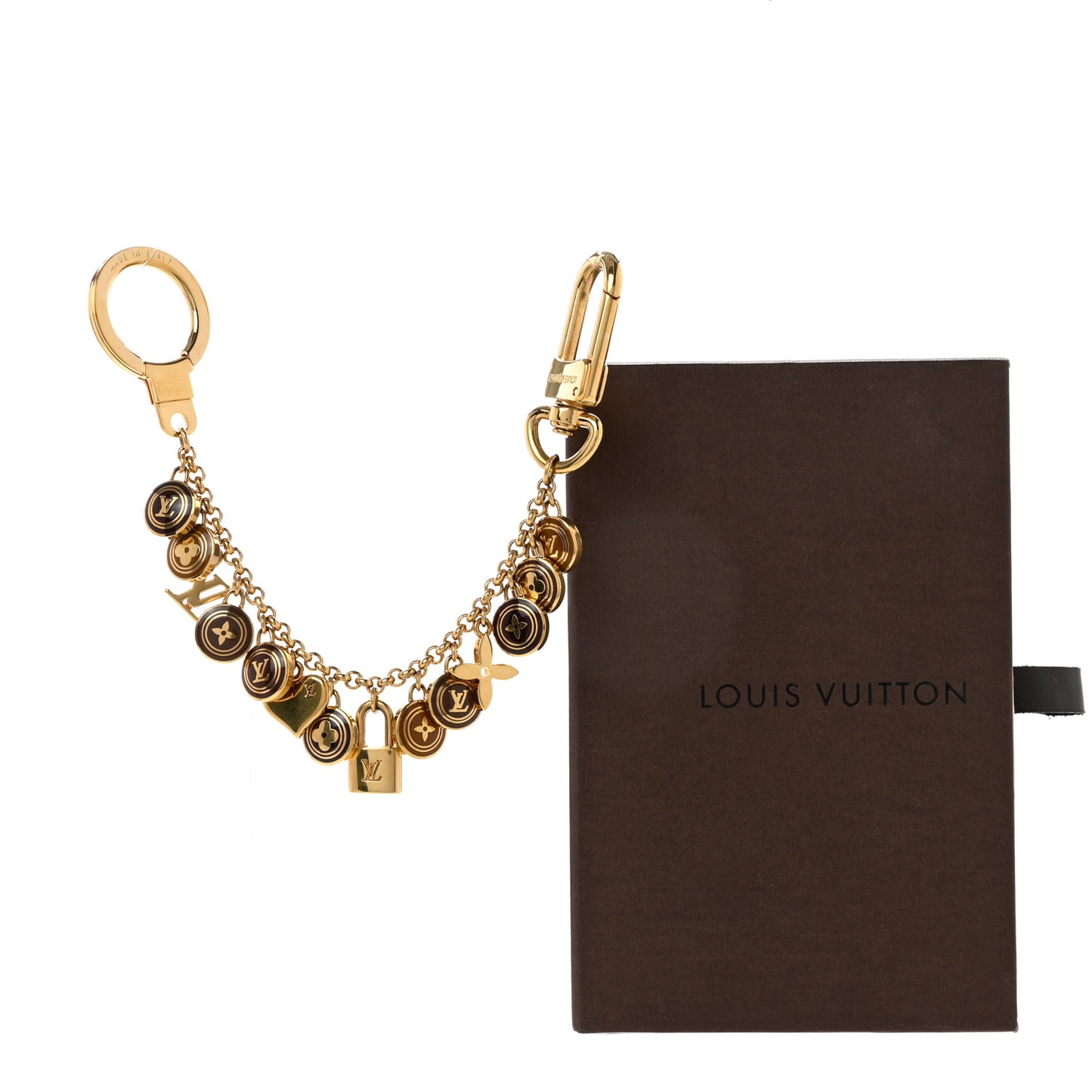 Pastilles Key Chain Bag Charm Brown