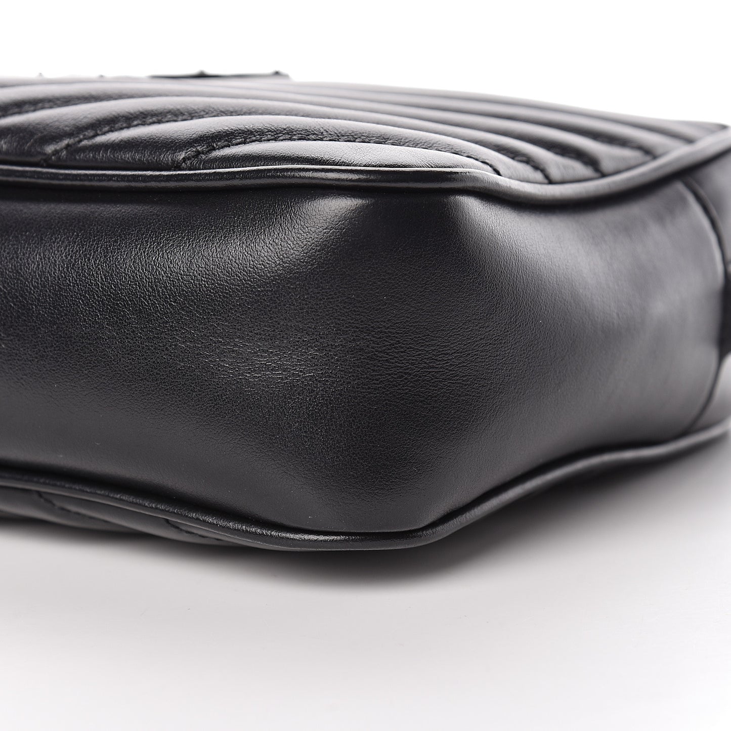 Calfskin Matelasse Monogram Lou Camera Bag Black