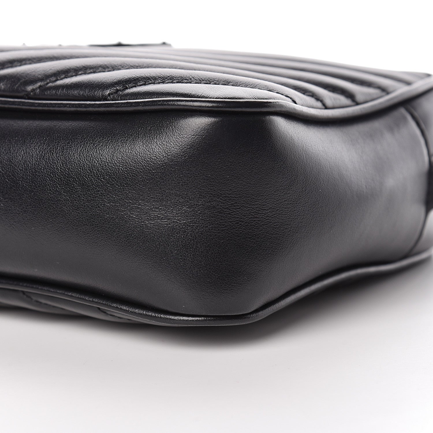 Saint Laurent Calfskin Matelasse Monogram Lou Camera Bag Black 9 of 11
