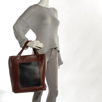 Balenciaga Calfskin Pocket Tote M Chocolate Black 2 of 9