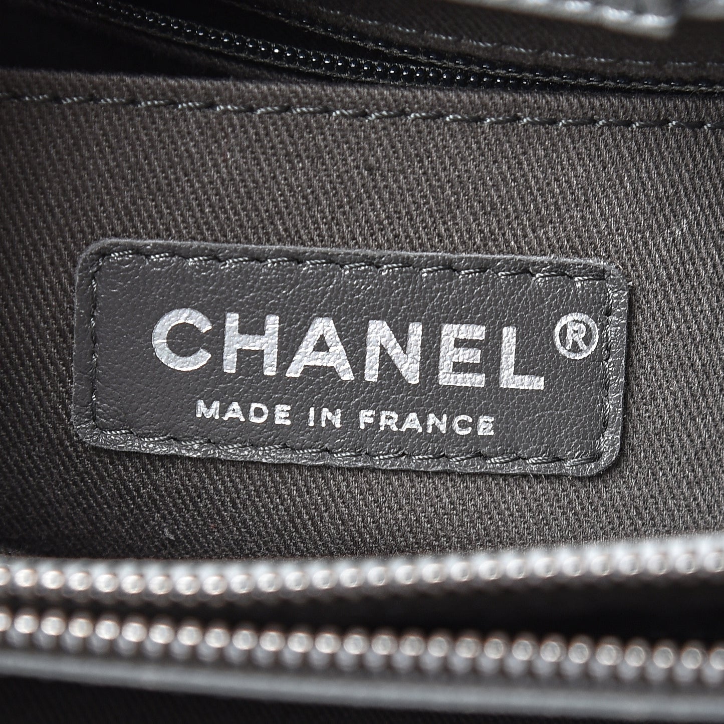 Grained Calfskin Small Neo Executive Shopper Tote Grey