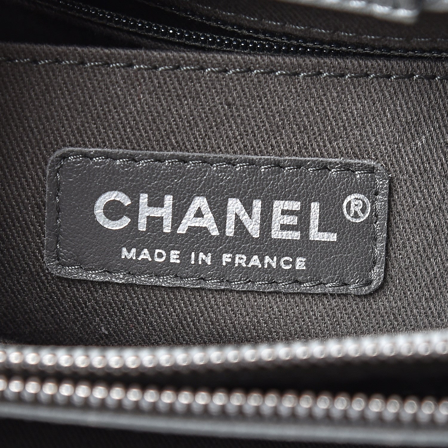 Chanel Grained Calfskin Small Neo Executive Shopper Tote Grey 6 of 13