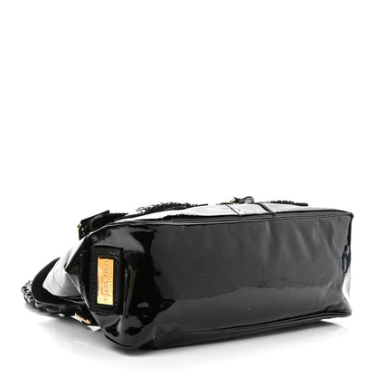 Valentino Garavani Patent Large Histoire Black 4 of 12