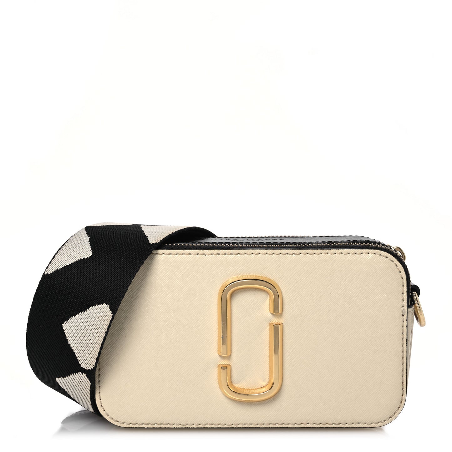 Saffiano Small Snapshot Camera Bag Cloud White Multicolor