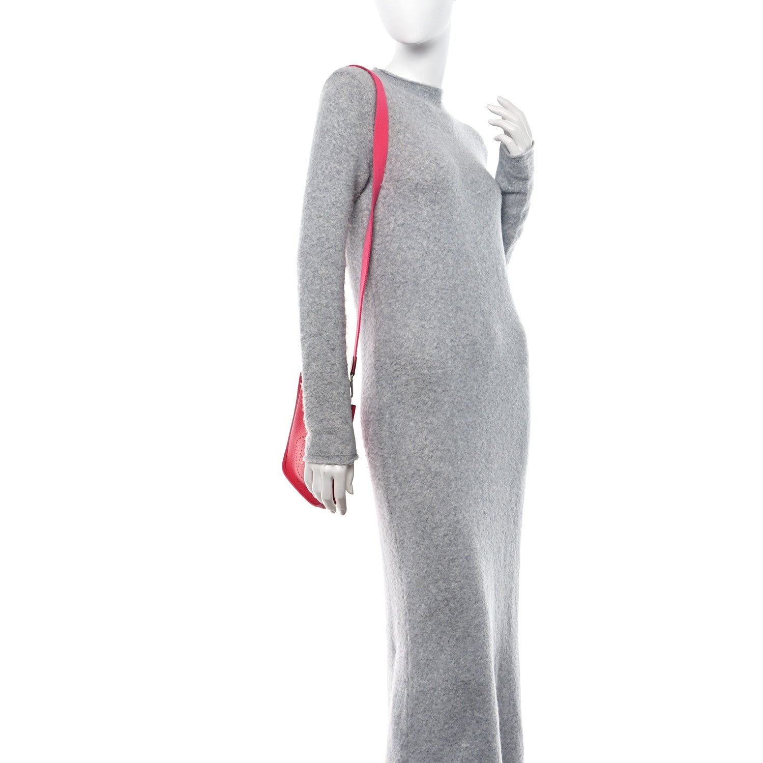 Hermes Taurillon Clemence Evelyne TPM Rose Extreme 2 of 11