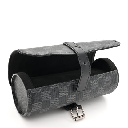 Louis Vuitton Damier Graphite 3 Watch Travel Case 5 of 9