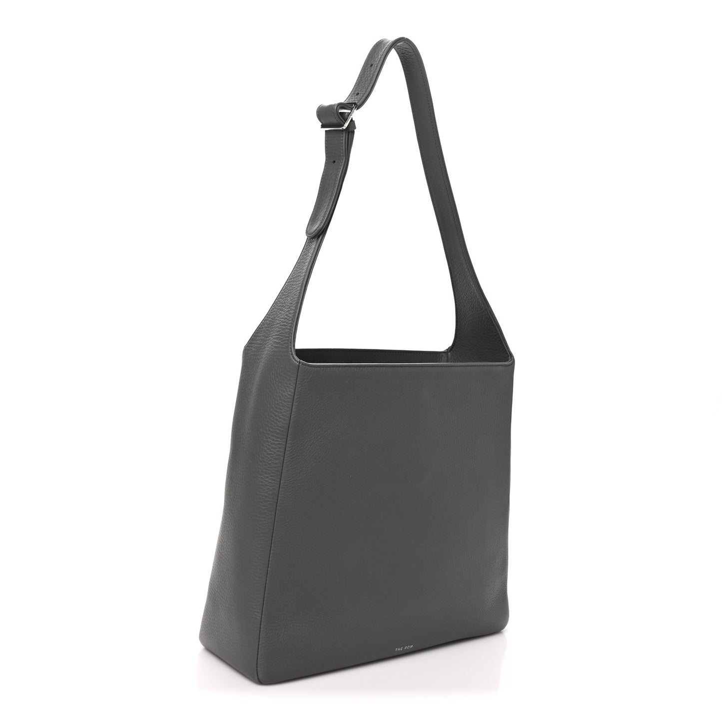 Grained Calfskin Piper Hobo Charcoal