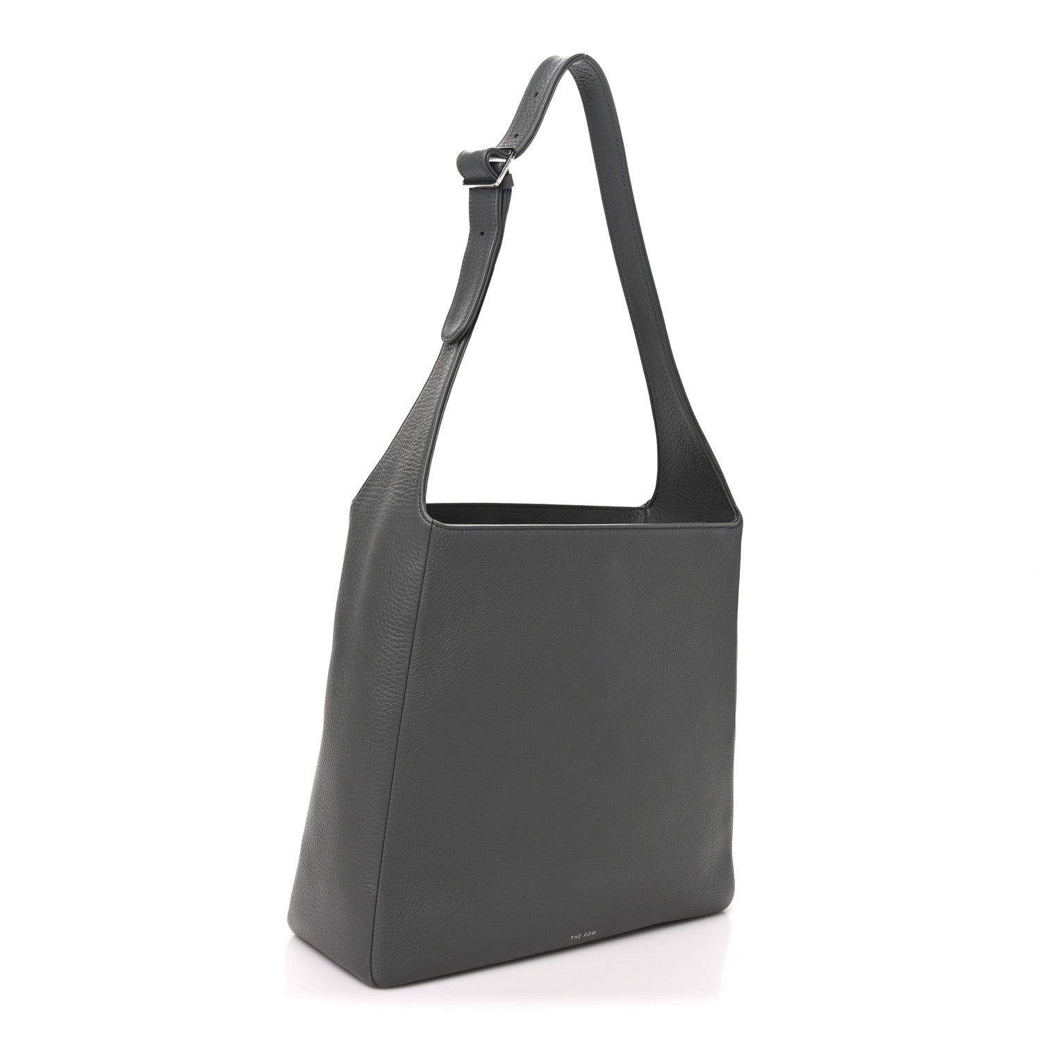The Row Grained Calfskin Piper Hobo Charcoal 3 of 9