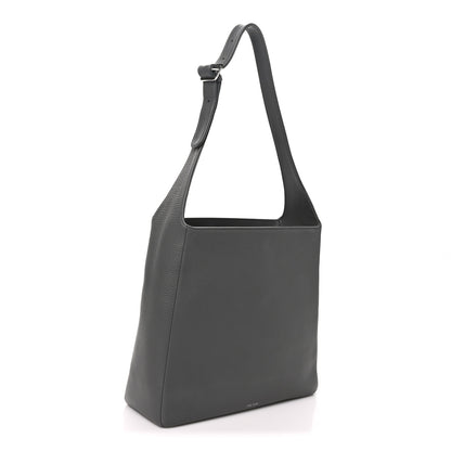 The Row Grained Calfskin Piper Hobo Charcoal 3 of 9