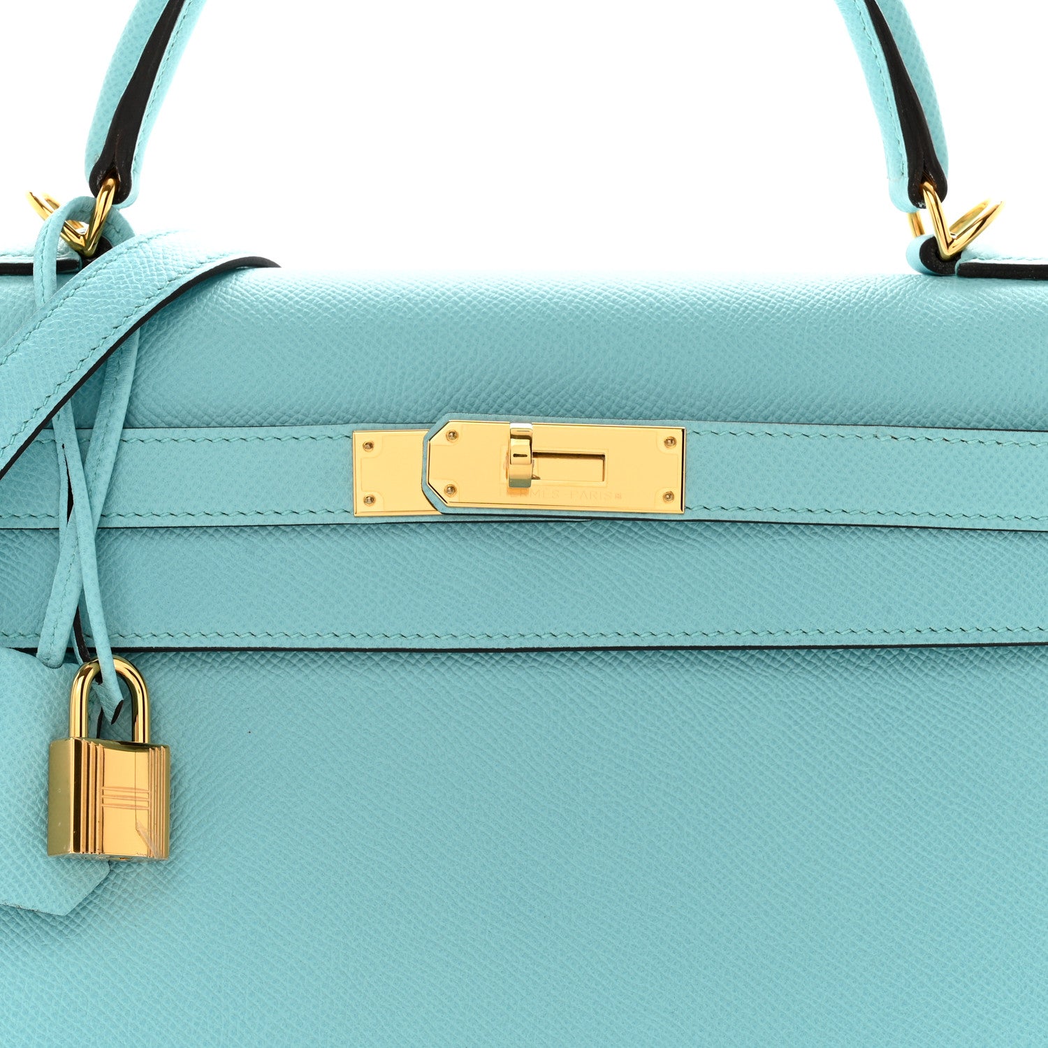 Hermes Epsom Kelly Sellier 32 Bleu Atoll 8 of 11