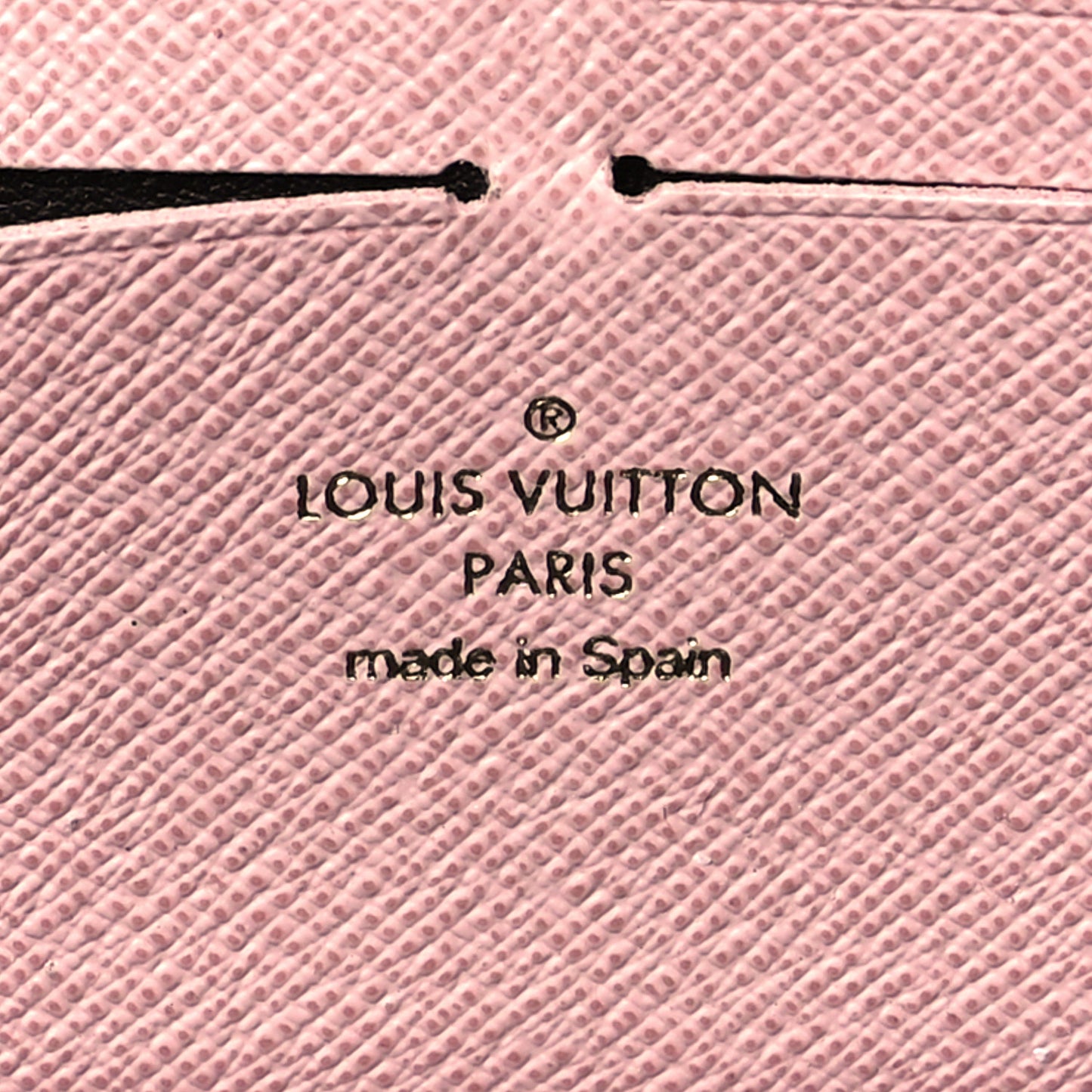 Monogram Clemence Wallet Rose Ballerine