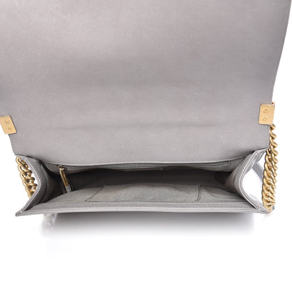 Chanel Caviar Quilted New Medium Boy Flap Grey 7 of 11