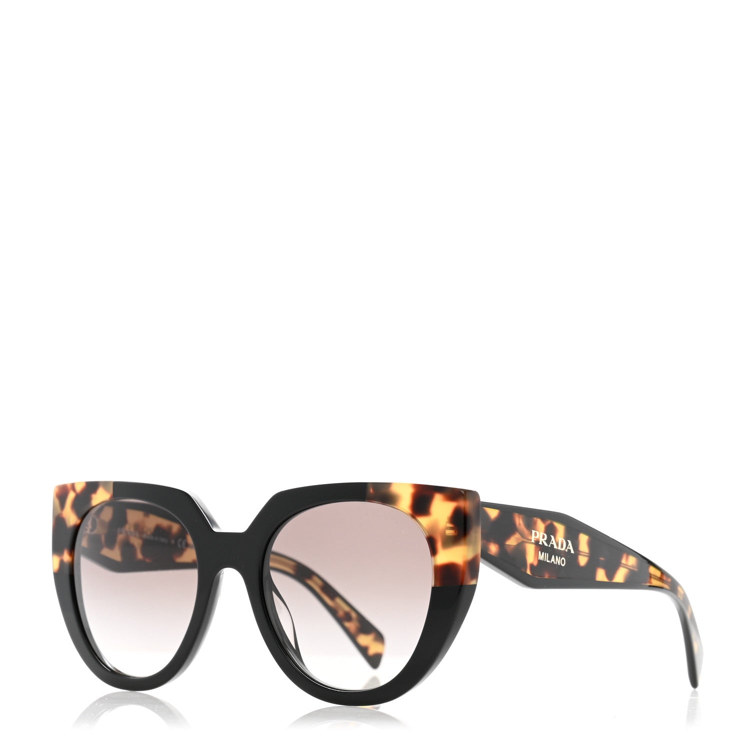 Prada Acetate Sunglasses SPR 14W Tortoise Black 1 of 8