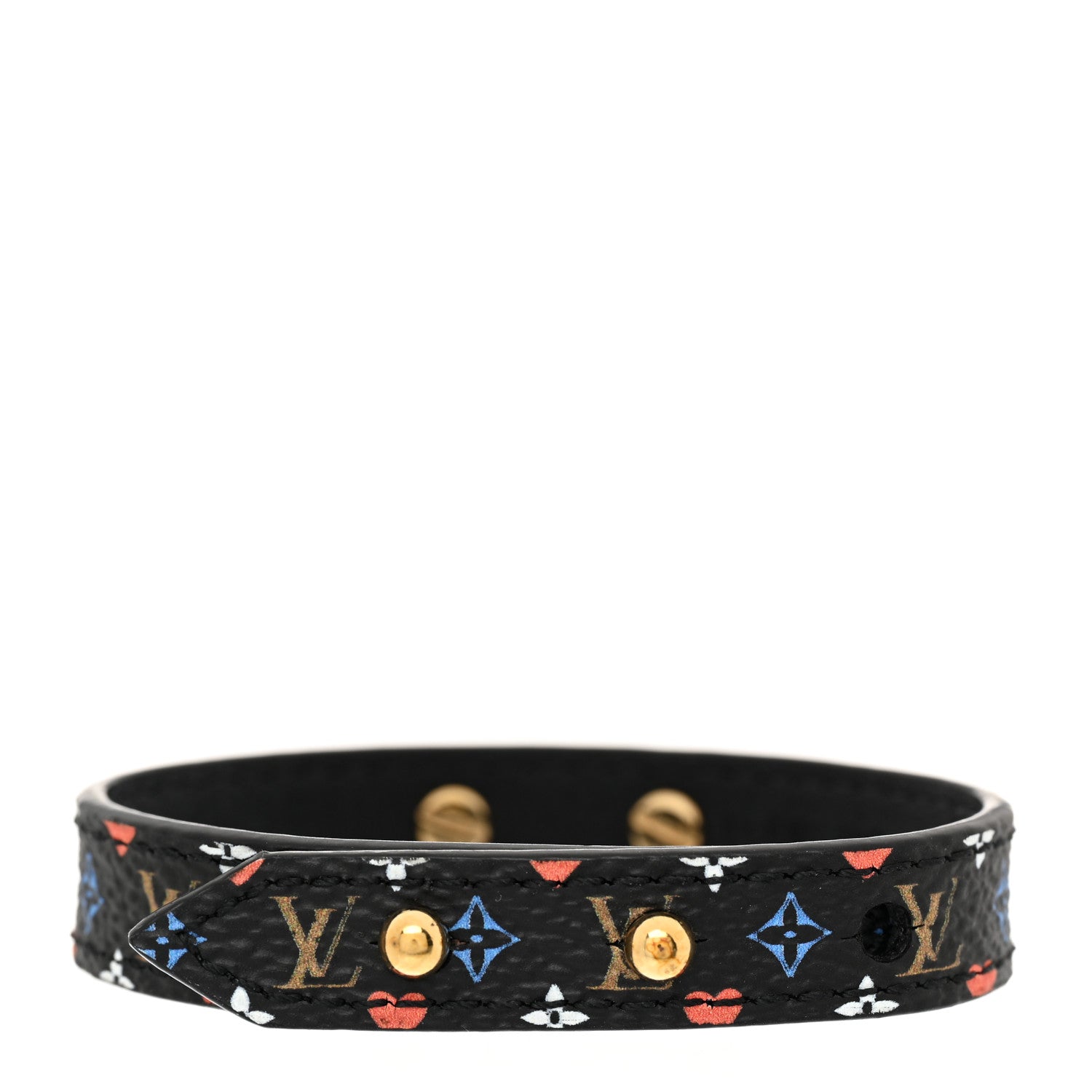 Louis Vuitton Monogram Multicolor Game On Bracelet 17 Black 3 of 9