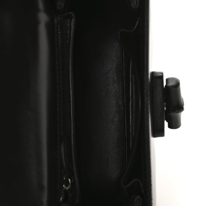 Gucci Boarded Dyana Lux Calfskin Web Monochrome Small Bamboo 1947 Top Handle Bag Black 6 of 13