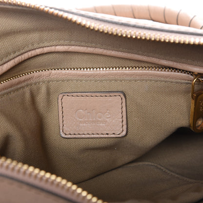 Chloe Calfskin Medium Marcie Nude Satchel Natural 7 of 9