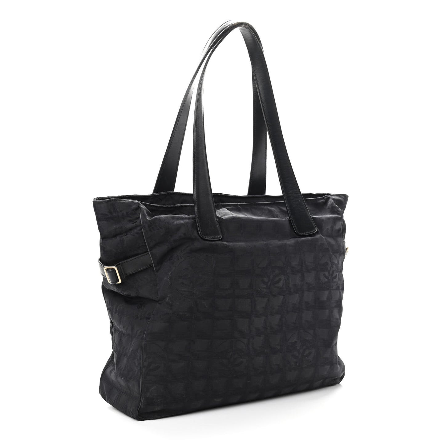 Nylon Medium Travel Tote Black