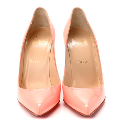 Christian Louboutin Patent Pigalle Follies 100 Pumps 37 Flamingo 3 of 9