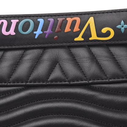 Louis Vuitton Calfskin New Wave Chain MM Black 9 of 11
