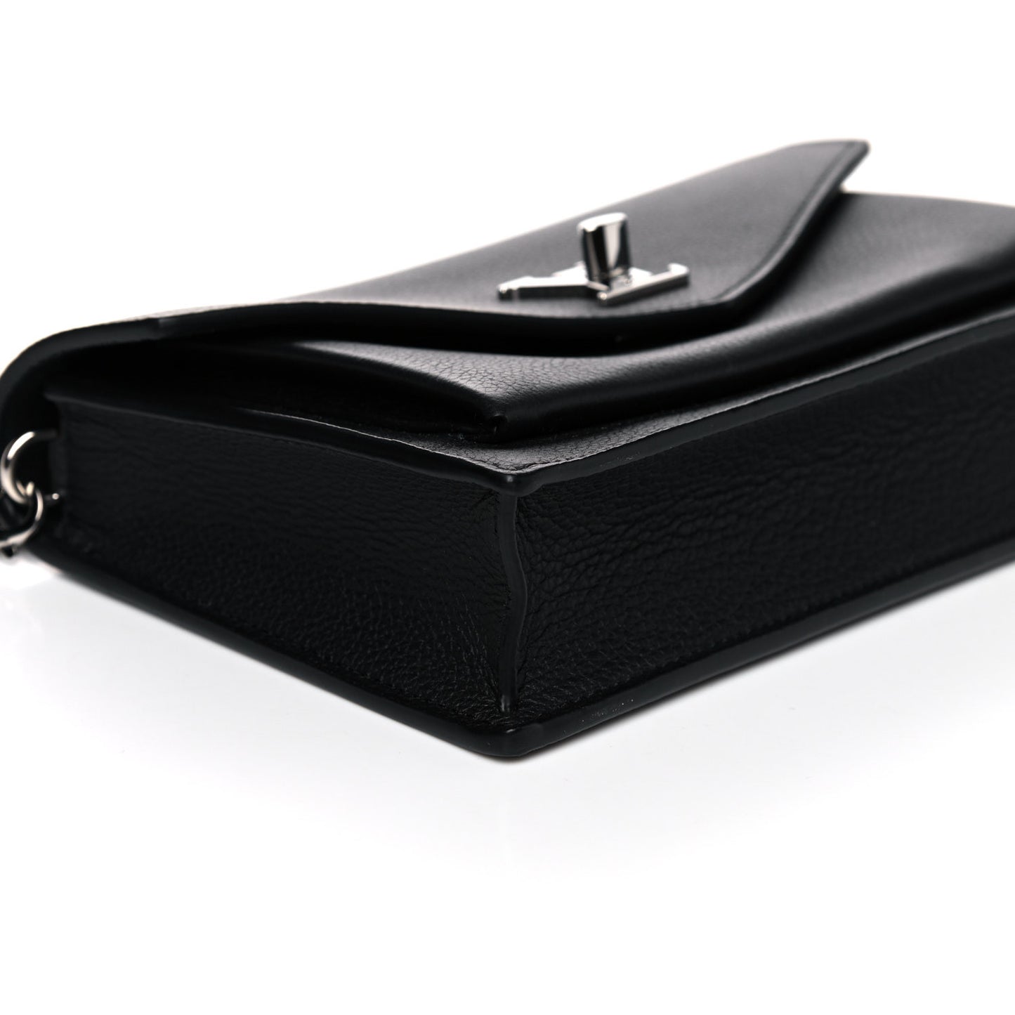 Soft Calfskin My Lockme Chain Pochette Black